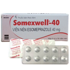 Thuốc Somexwell-40 trị trào ngược dạ dày, thực quản (3 vỉ x 10 viên)