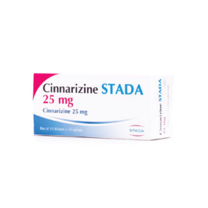 Thuốc Cinnarizin 25mg Stada phòng say tàu xe, rối loạn tiền đình (100 viên)