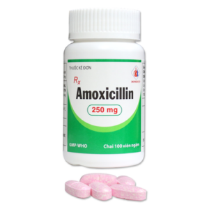 Thuốc Amoxicillin 250mg DMC điều trị nhiễm khuẩn (chai 100 viên)