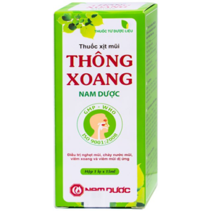 Thuốc xịt mũi Thông Xoang Nam Dược điều trị nghẹt mũi, chảy nước mũi (Chai 15ml)