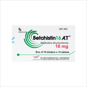 Thuốc Betahistin 16mg An Thiên điều trị chóng mặt (10 vỉ x 10 viên)