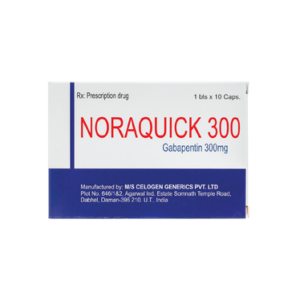 Thuốc Noraquick 300 hỗ trợ điều trị động kinh và đau thần kinh (Hộp 10 viên)