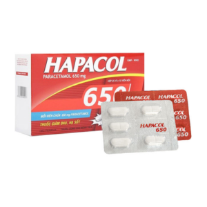 Thuốc Hapacol 650 hỗ trợ giảm đau, hạ sốt (10 vỉ x 5 viên)