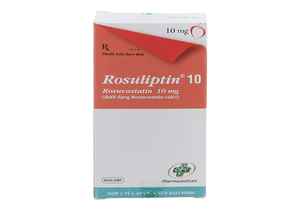 Thuốc Rosuliptin 10mg trị rối loạn lipid máu (1 vỉ x 10 viên)