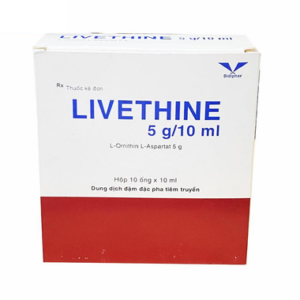 Thuốc tiêm Livethine 5g/10ml điều trị xơ gan, gan nhiễm mỡ, viêm gan (10 ống x 10ml)