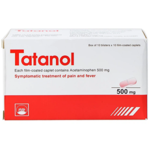 Thuốc Tatanol giảm đau, hạ sốt (10 vỉ x 10 viên)