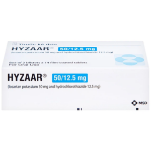 Thuốc Hyzaar 50/12,5mg MSD điều trị tăng huyết áp (3 vỉ x 10 viên)