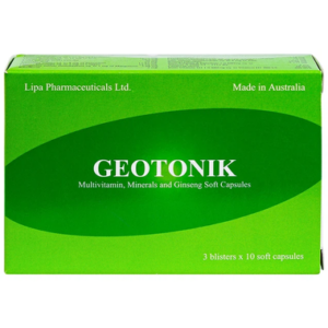 Thuốc Geotonik bổ sung Vitamin, khoáng chất (3 vỉ x 10 viên)