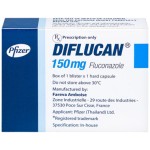 Thuốc Diflucan 150mg Pfizer điều trị tình trạng nhiễm nấm (1 vỉ x 1 viên)