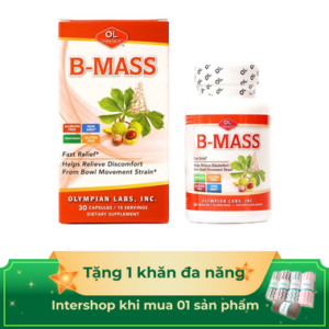 Viên Uống B Mass Hỗ Trợ Bệnh Trĩ (Chai 30 Viên)