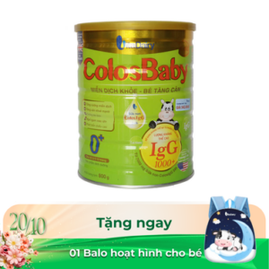 Sữa Colosbaby Gold 0+  bổ sung kháng thể cho bé từ 0 – 12 tháng (800g)