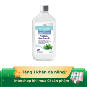 Nước súc miệng men vi sinh Henry Blooms Probiotic Mouthwash diệt khuẩn, bảo vệ răng miệng 375ml