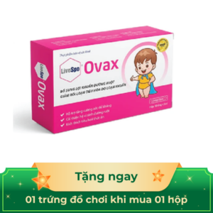 Bào tử lợi khuẩn Ovax Livespo hỗ trợ giảm rối loạn tiêu hóa loạn khuẩn (10 ống x 5ml)