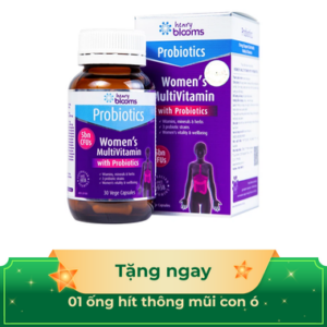 Thực phẩm bảo vệ sức khoẻ Women's Multivitamin With Probiotics Henry Blooms Hộp 30 viên