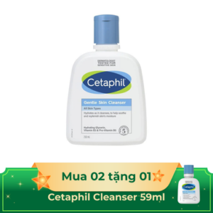 Sữa rửa mặt Cetaphil Gentle Skin Cleanser  dịu nhẹ không xà phòng chai 250ml