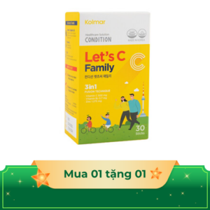 Thực phẩm bảo vệ sức khoẻ Kolmar Condition Let’s C Family - Hộp 60 viên