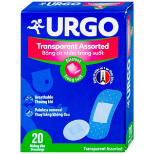 Băng cá nhân trong suốt Urgo Transparent Assorted