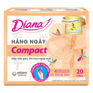 Băng Vệ Sinh Diana Hàng Ngày Sensi Compact (Gói 20 Miếng)