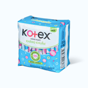 Băng vệ sinh hàng ngày Kotex siêu mềm kháng khuẩn (8 miếng)