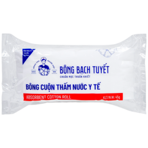 Bông y tế thấm nước Bạch Tuyết dùng trong chăm sóc cá nhân và y tế (45g)