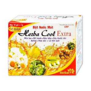 Bột nước mát Herbal Cool Extra thanh nhiệt, mát gan, lợi tiểu (10 gói)