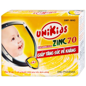 Cốm Unikids Zinc 70 DHG tăng cường sức đề kháng (24 gói x 1.5g)