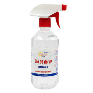 Cồn trắng 90 độ Vĩnh Phúc có vòi xịt diệt khuẩn dụng cụ y tế (500ml)