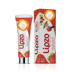 Kem Đánh Răng Lipzo Kid Vị Dâu Cho Trẻ Trên 2 Tuổi Tuýp 75g