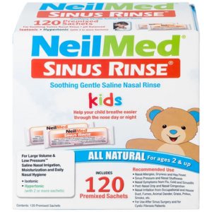 Muối rửa mũi Neilmed Sinus Rinse Kids giảm và ngăn ngừa các chứng viêm mũi dị ứng cho trẻ (120 gói)