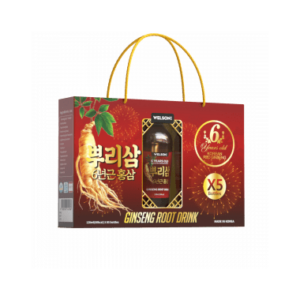 Nước uống nhân sâm nguyên củ Welson Ginseng root drink (5 chai)