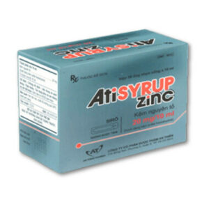 Siro Atisyrup Zinc 20mg/10ml An Thiên điều trị thiếu kẽm (30 ống x 10ml)