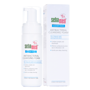 Sữa rửa mặt tạo bọt Sebamed pH5.5 giúp kháng khuẩn, trị mụn (150ml)