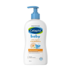 Sữa tắm gội trẻ em tinh chất hoa cúc Cetaphil Baby Wash&Shampoo Calendula (Chai 400ml)