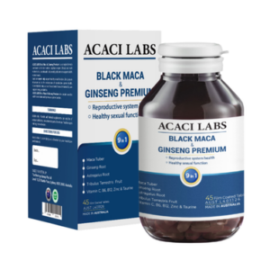 Thực phẩm bảo vệ sức khỏe: Acaci Labs Black Maca & Ginseng Premium (45 viên)