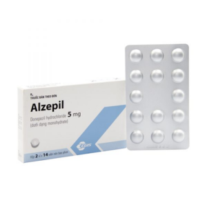 Thuốc Alzepil 5mg điều trị chứng suy giảm trí nhớ (2 vỉ x 14 viên)