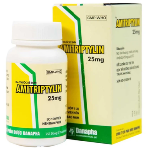 Thuốc Amitriptylin 25mg Danapha điều trị trầm cảm (100 viên)