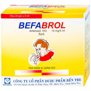 Thuốc Befabrol 15mg Tiêu Chất Nhầy Đường Hô Hấp (Hộp 20 Gói X 5ml)