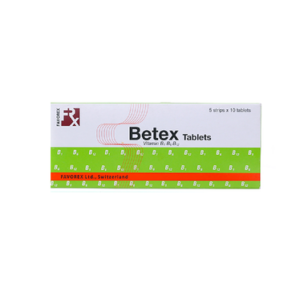 Thuốc Betex Tablets trị thiếu các vitamin B1, B6, B12