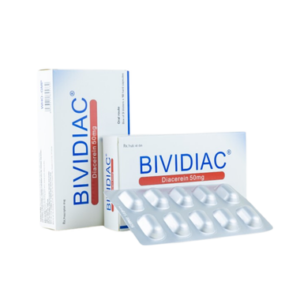 Thuốc Bividiac 50mg điều trị thoái hoá khớp, viêm xương khớp (3 vỉ x 10 viên)