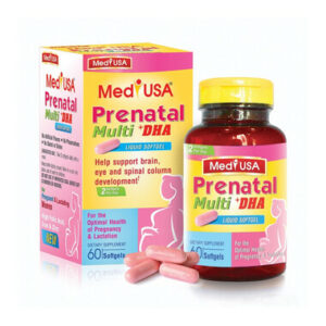 Thuốc Bổ Cho Bà Bầu MediUSA Prenatal Multi Dha - Hộp 60 viên