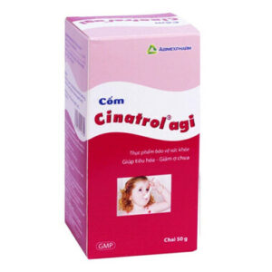 Thuốc cốm Cinatrol Agimexpharm hỗ trợ điều trị chứng khó tiêu, trẻ sơ sinh ọc sữa 50g (Cốm hồng)