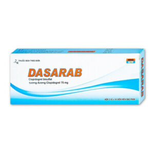 Thuốc Dasarab 75mg Davi Pharm điều trị hội chứng mạch vành cấp (2 vỉ x 14 viên)