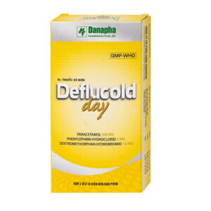 Thuốc Deflucold day Danapha giảm tạm thời các triệu chứng cảm lạnh và cảm cúm (2 vỉ x 10 viên)