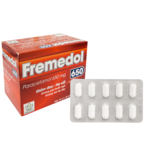 Thuốc Fremedol 650mg giảm đau, hạ sốt từ nhẹ đến vừa