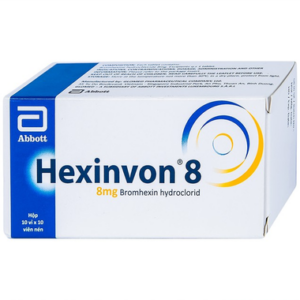 Thuốc Hexinvon 8 Glomed điều trị tiết chất nhầy bất thường trong viêm phế quản cấp tính và mạn tính (10 vỉ x 10 viên)Thuốc Hexinvon 8 Glomed điều trị tiết chất nhầy bất thường trong viêm phế quản cấp tính và mạn tính (10 vỉ x 10 viên)