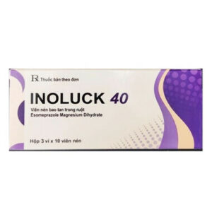 Thuốc Inoluck 40 điều trị trào ngược dạ dày - thực quản (3 vỉ x 10 viên)