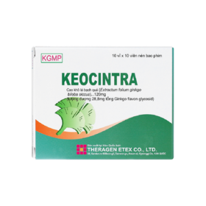 Thuốc Keocintra 120mg trị thiểu năng tuần hoàn ngoại biên, cải thiện trí nhớ