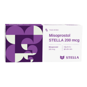 Thuốc Misoprostol 200mcg hỗ trợ điều trị giảm nguy cơ loét dạ dày (Hộp 30 viên)