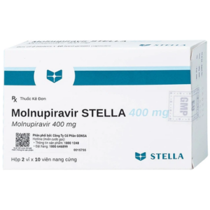 Thuốc Molnupiravir Stella 400mg hỗ trợ điều trị covid-19 (2 vỉ x 10 viên)