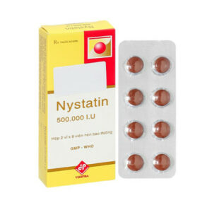 Thuốc Nystatin 500.000I.U Vidipha dự phòng và điều trị nhiễm nấm Candida (2 vỉ x 8 viên)